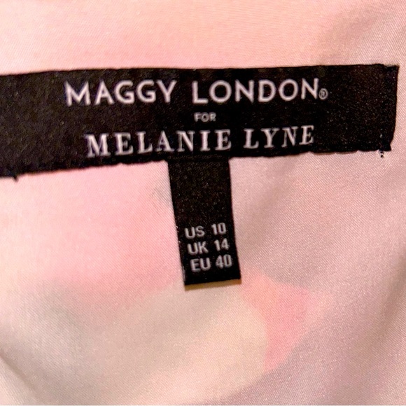 Maggy London Asymmetrical, Sleeveless Dress, Size 10 - Picture 2 of 4